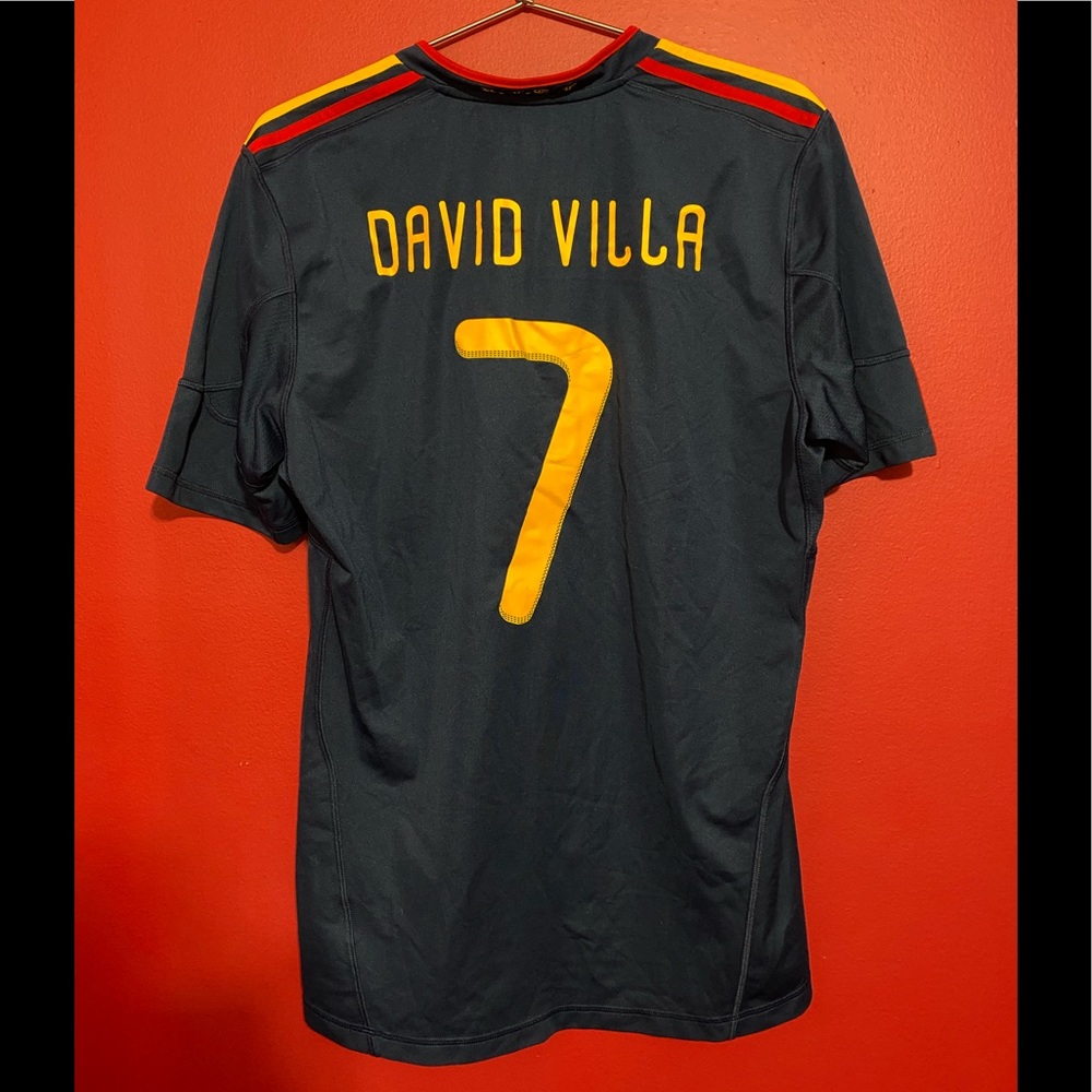 COPY - 2010 Spain National soccer kit David Villa #7 szL